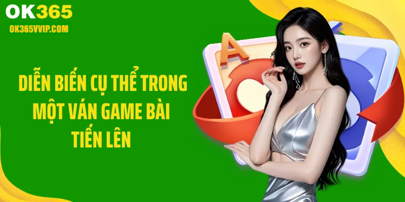 Diễn biến cụ thể trong một ván game bài tiến lên